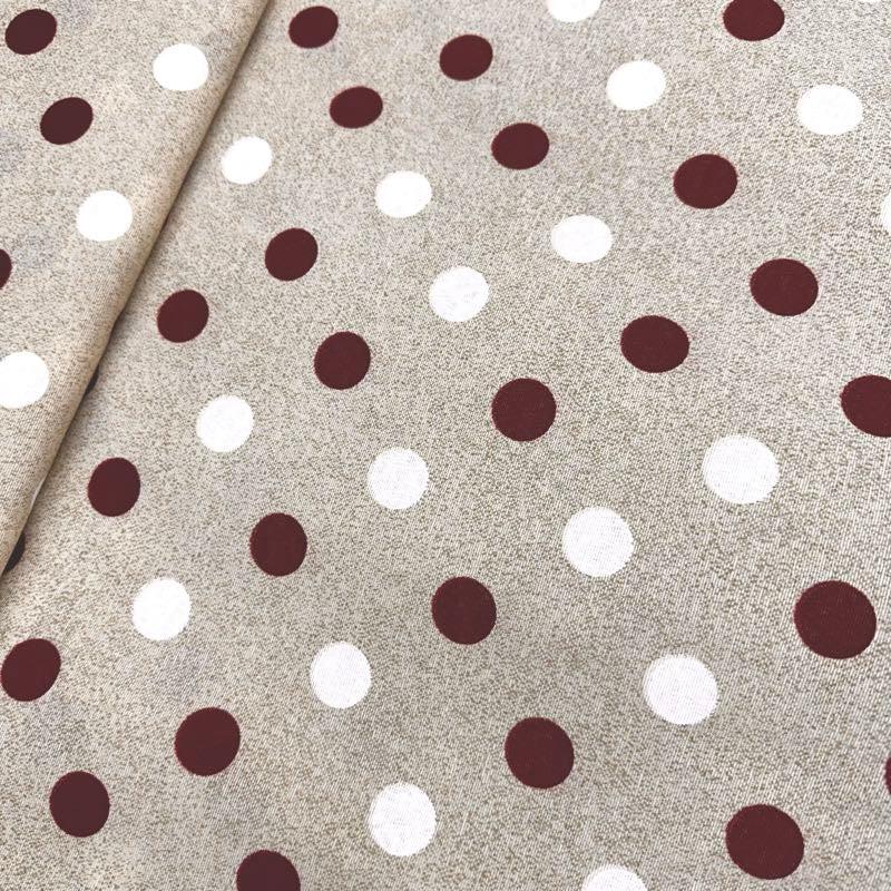 Loneta Dots burdeos 1,40x,100