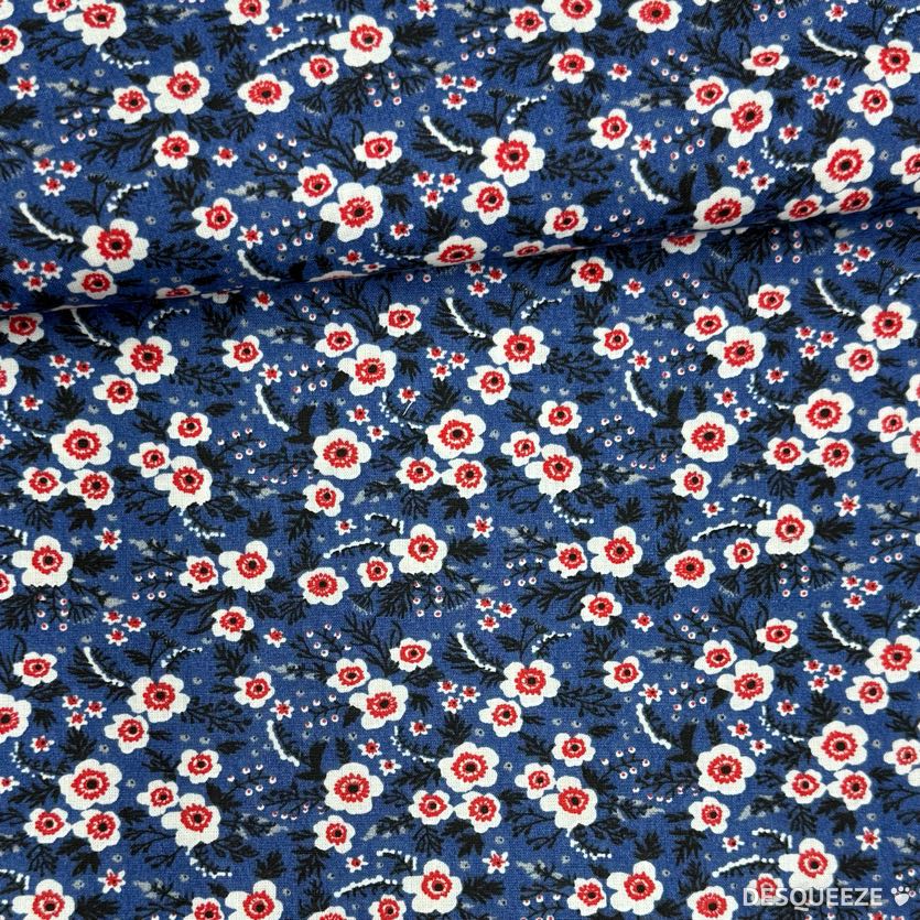 Algodón Abril azul 1,40x1,00