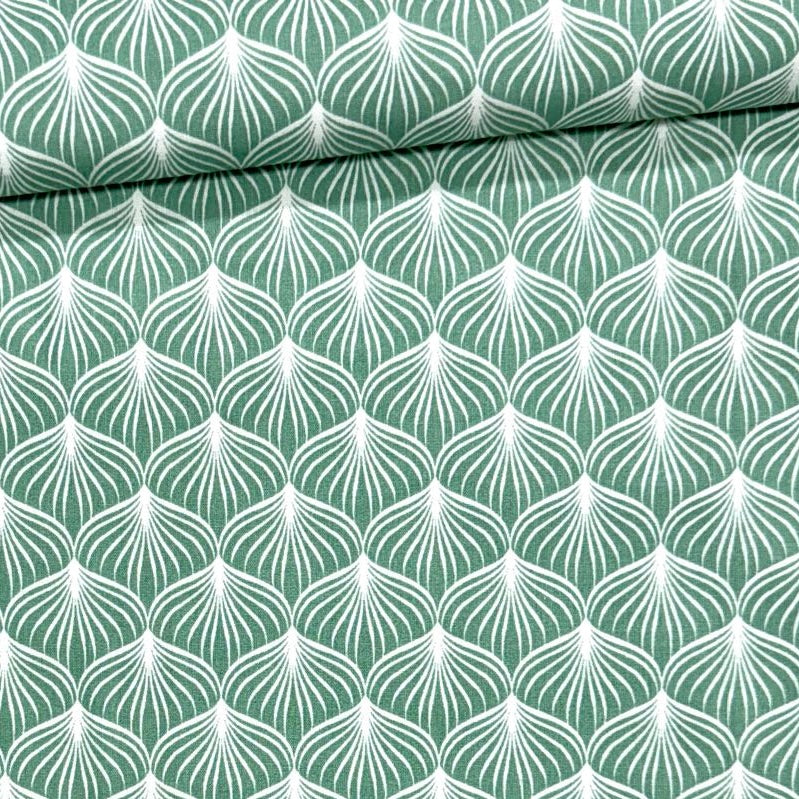 Algodón Deco verde jade 1,40x1,00
