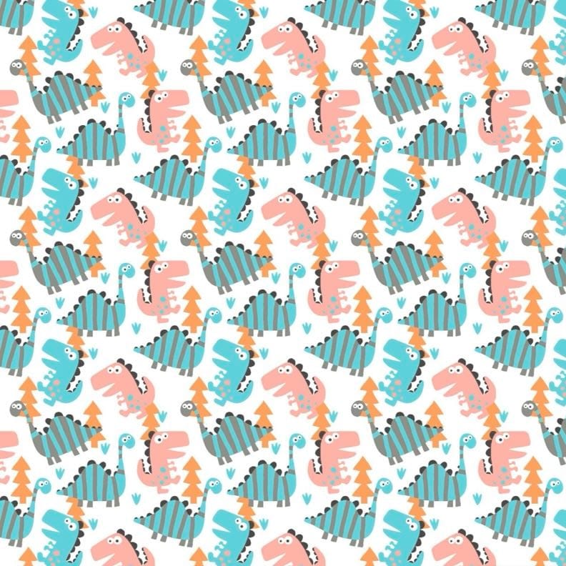 Algodón Dino salmón 1,40x1,00