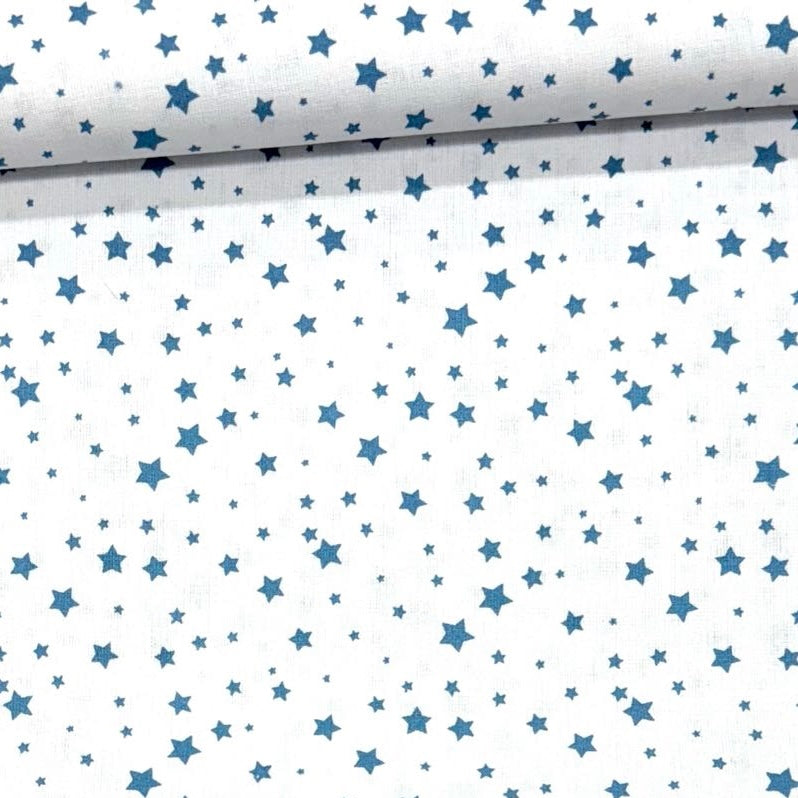 Algodón Estrellitas azul 1,40x1,00