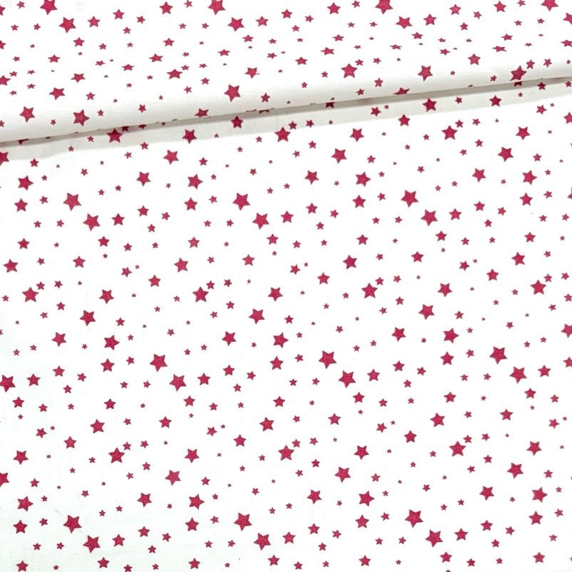 Algodón Estrellitas rojo 1,40x1,00
