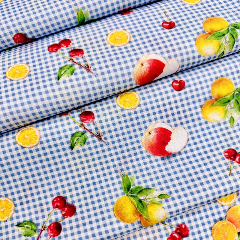 Algodón Lemon azul 1,40x1,00