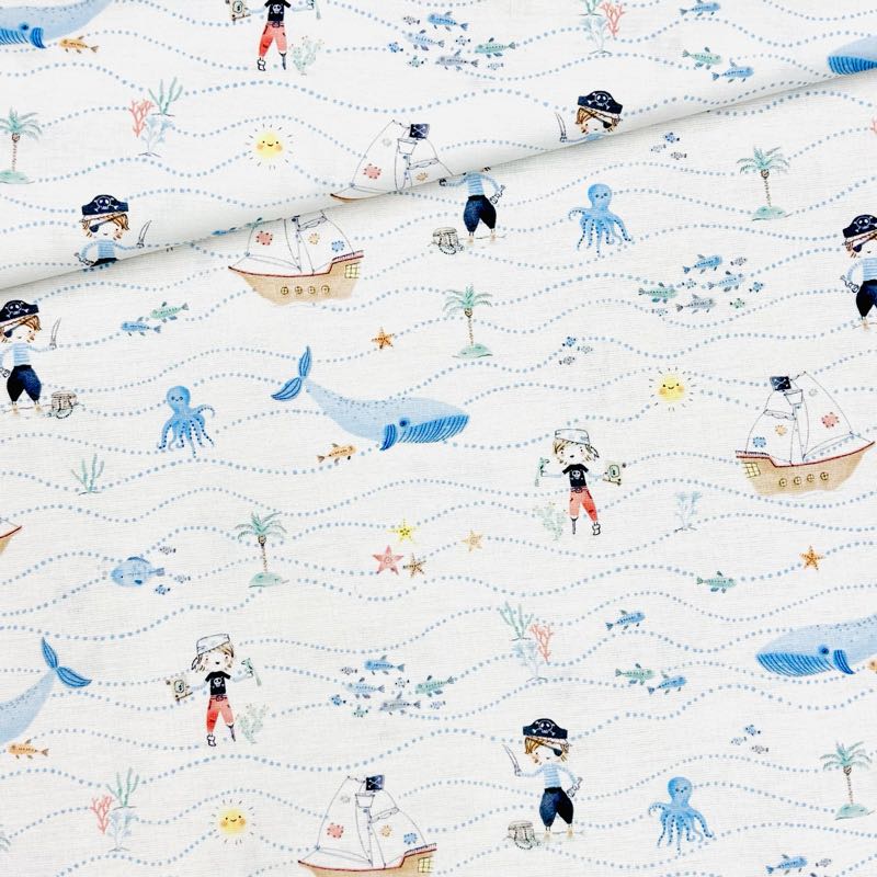 Algodón Piratas 1,40x1,00