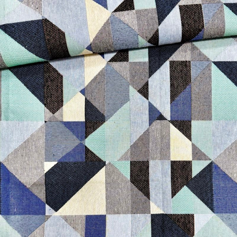 Gobelino Geo azul 140x100
