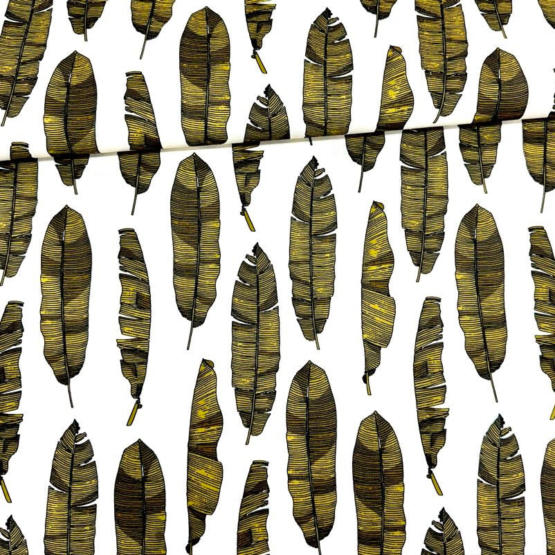 Loneta ID Premium Feuilles beige 1,40x1,00