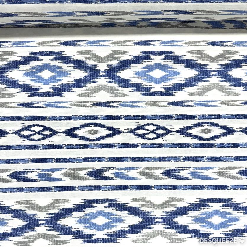Loneta Ibiza azul gris 1,40x2,00
