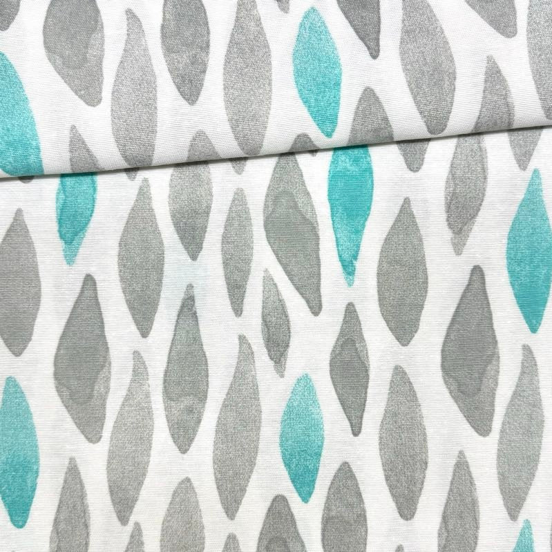 Loneta Koi gris cian 1,40x1,00