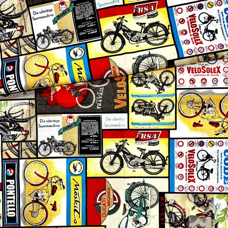 Loneta Motos Vintage 1,40x1,40