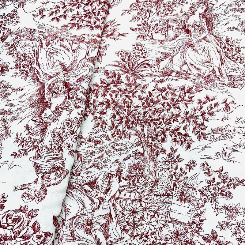 Resinado Toile rojo 1,40x1,40