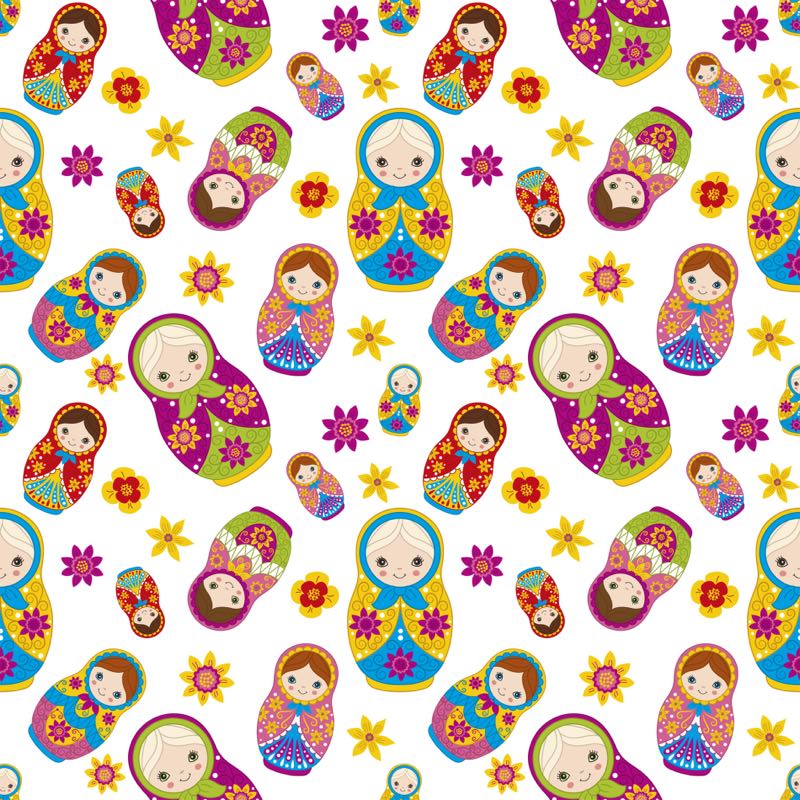 Algodón Premium Matrioshka 1,40x1,00