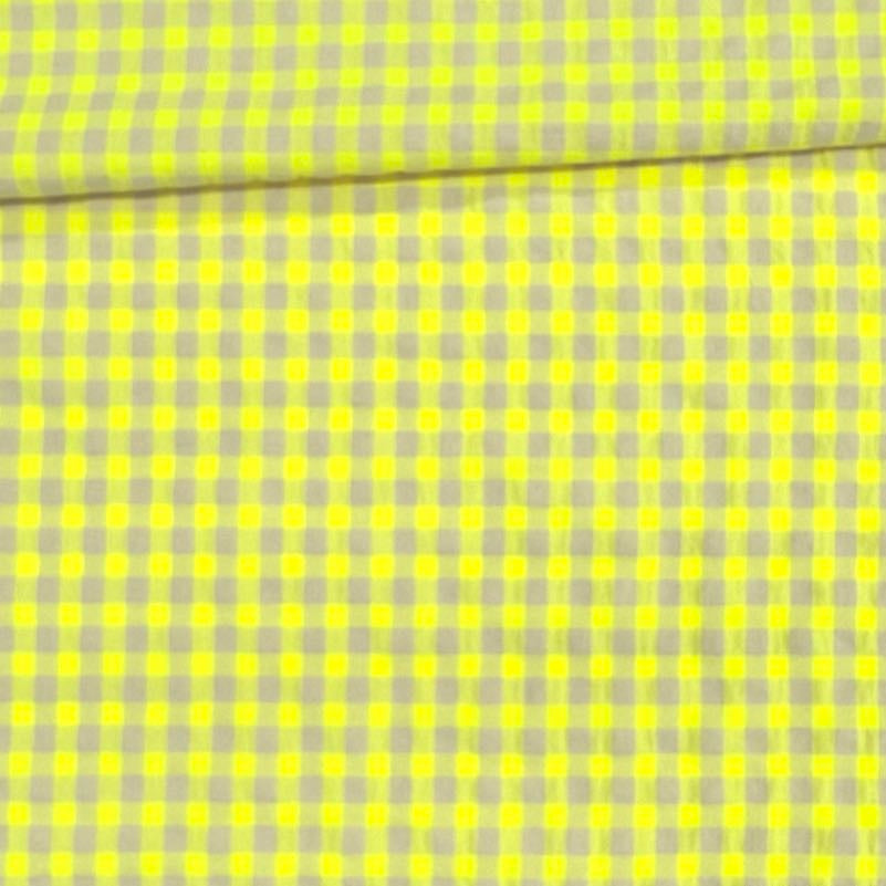 Vichy Seersucker amarillo Fluor 1,40x1,00