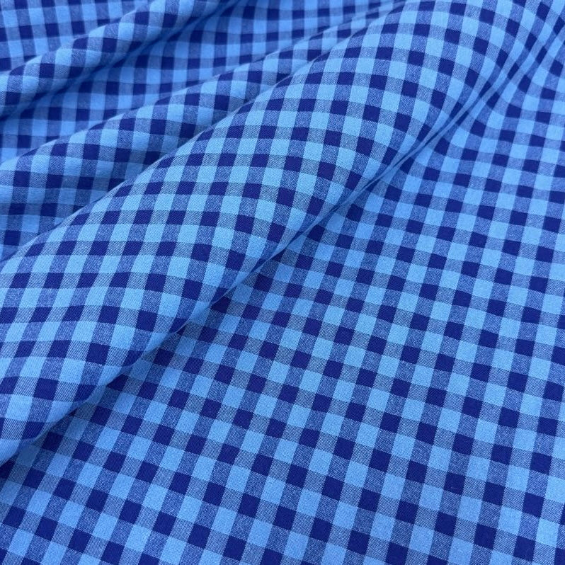 Vichy Seersucker azul 1,40x1,00