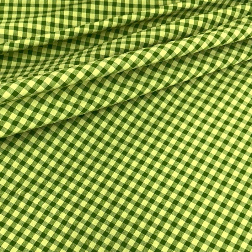 Vichy Seersucker verde lima 1,40x1,00