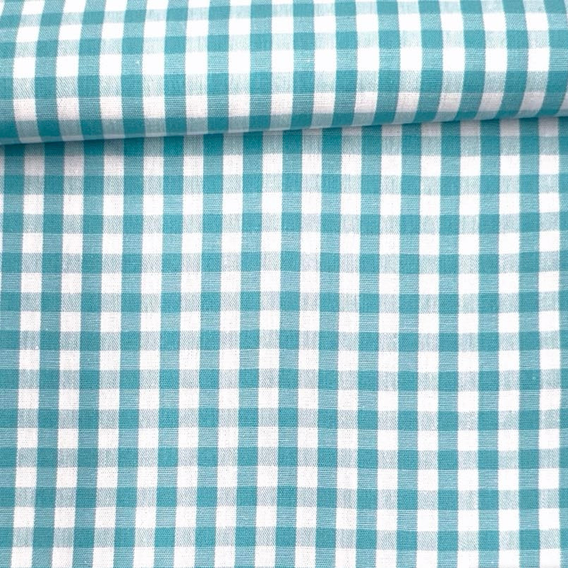 Vichy algodón aguamarina 1,40x1,00