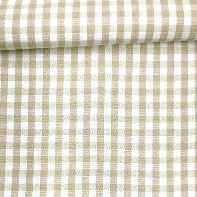 Vichy algodón beige camel 1,40x1,00