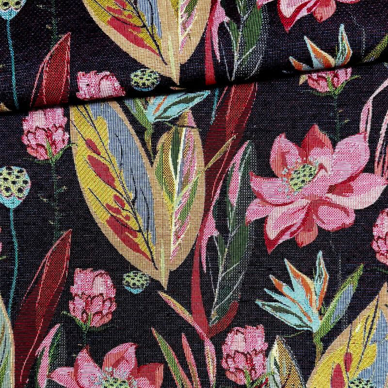 Gobelino Flower Black 1,20x0,70