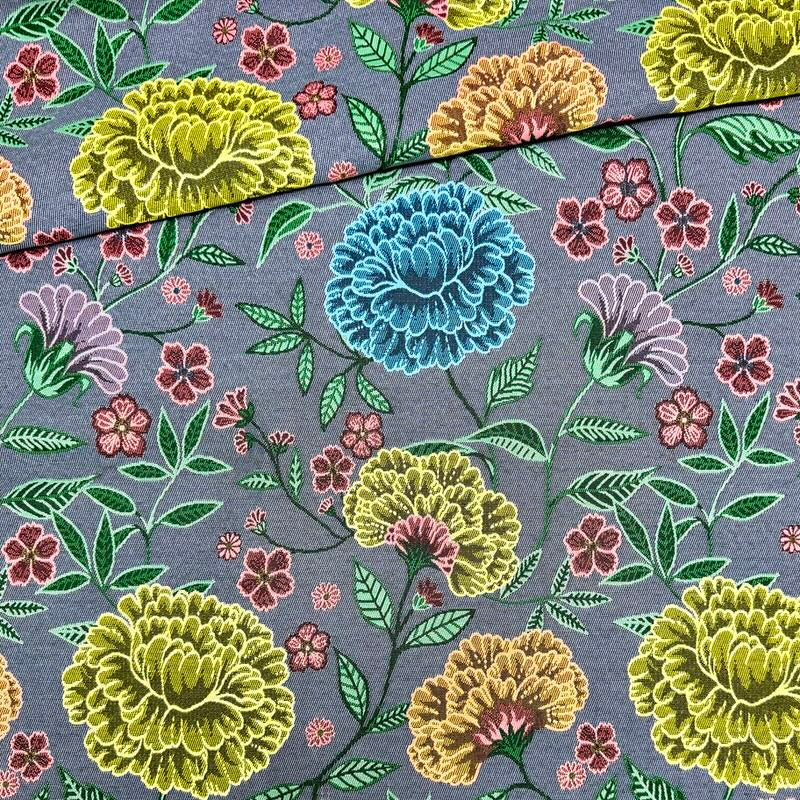 Tapicería Flowers yellow 1,40x0,95