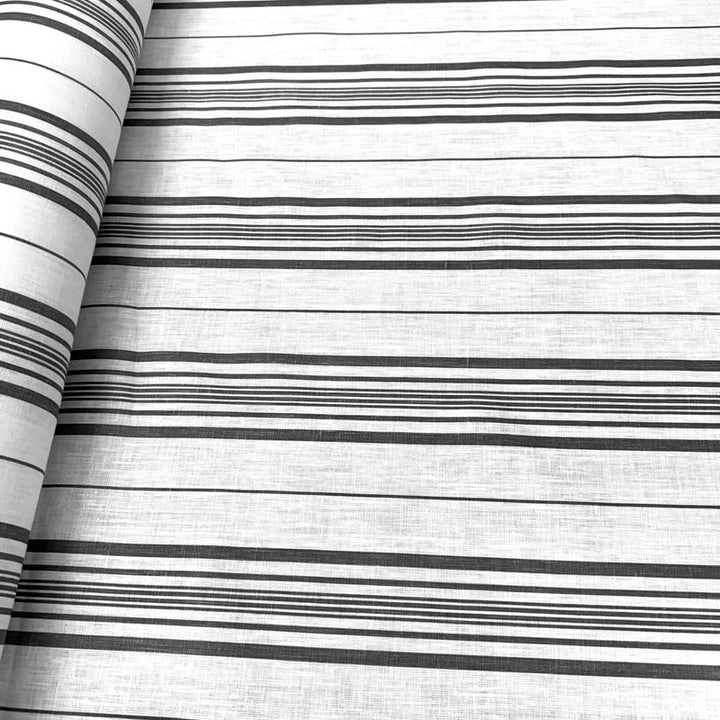 Lino 100% Horizon gris 1,50x1,40