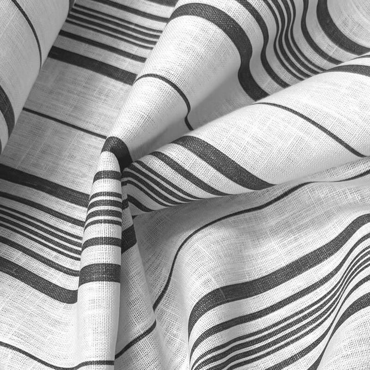Lino 100% Horizon gris 1,50x1,40