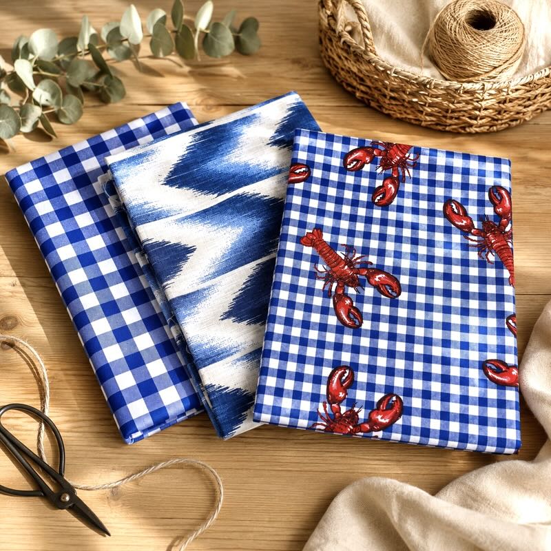 Pack 3 retales coordinados Verano azul