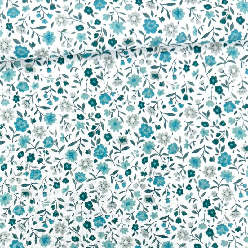 Algodón Primavera azul 1,40x1,00